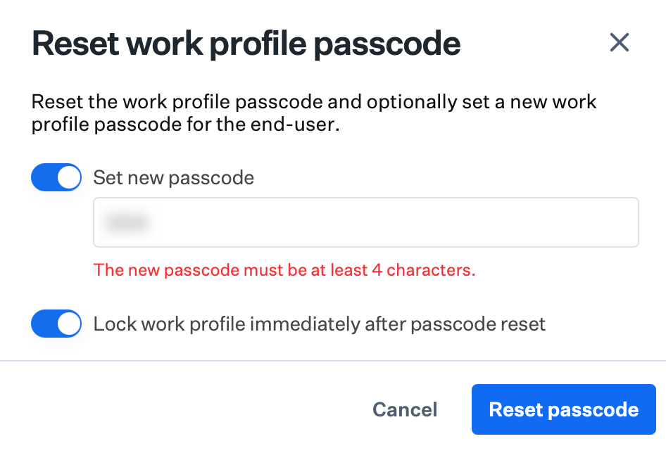 Lock work profile option (base flow)
