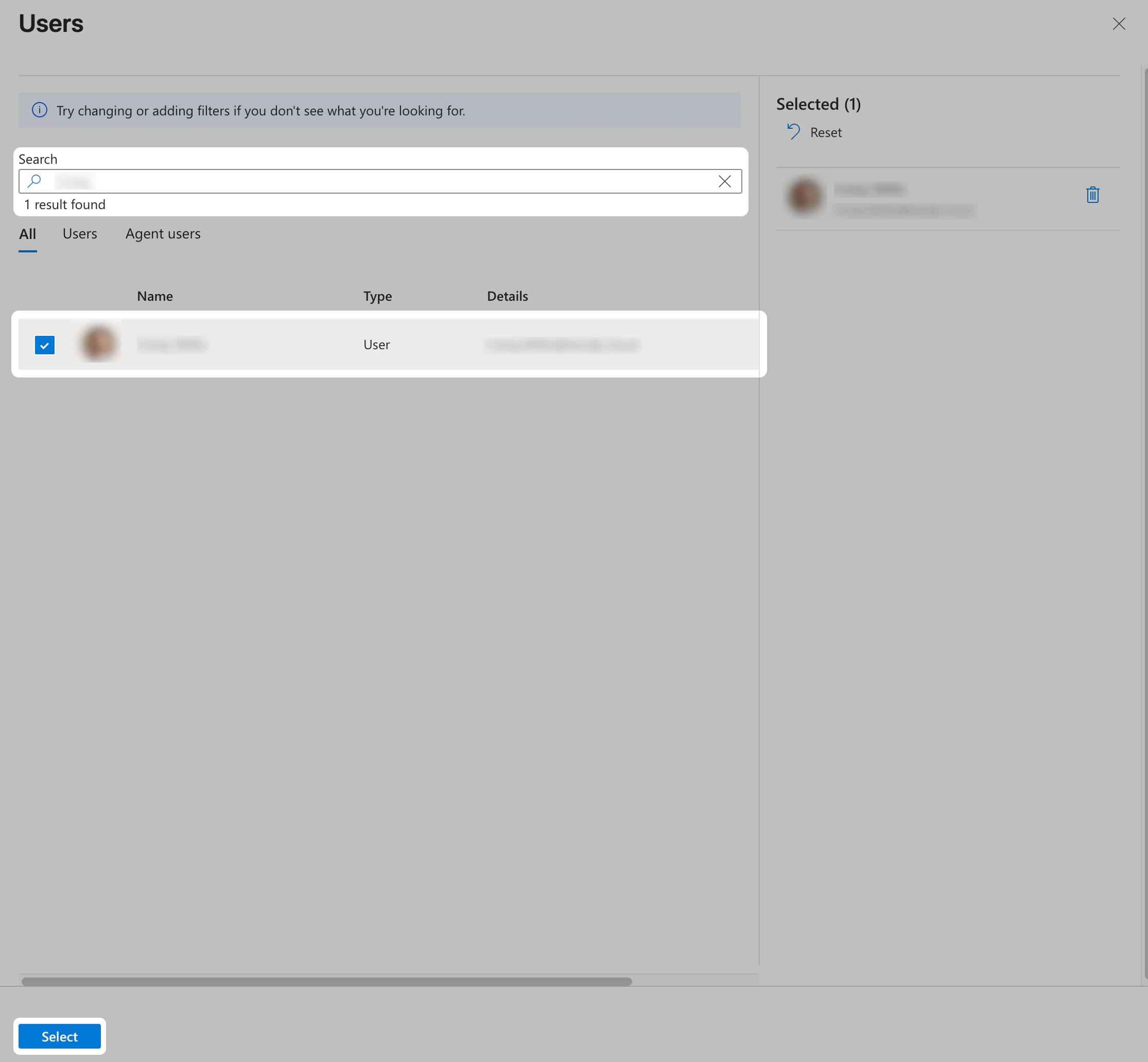 Microsoft Entra ID Select users or users and groups for Passport