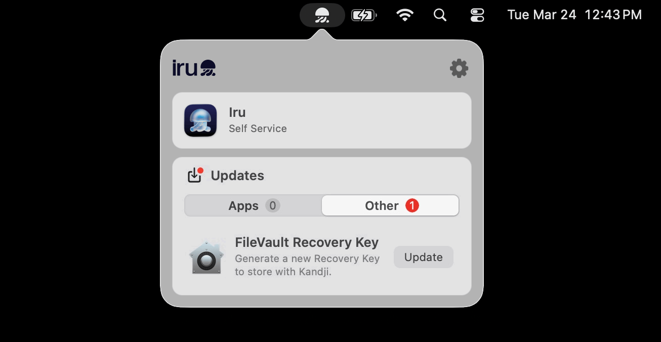 FileVault key regeneration prompt on Mac during enrollment