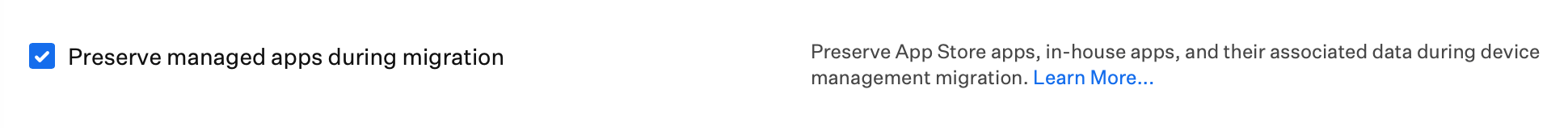 Automated Device Enrollment iPhone Preserve managed apps during migration
