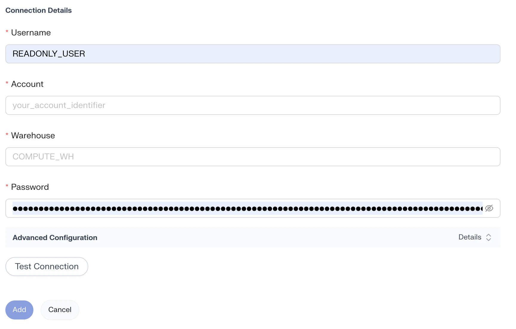 Credential Configuration