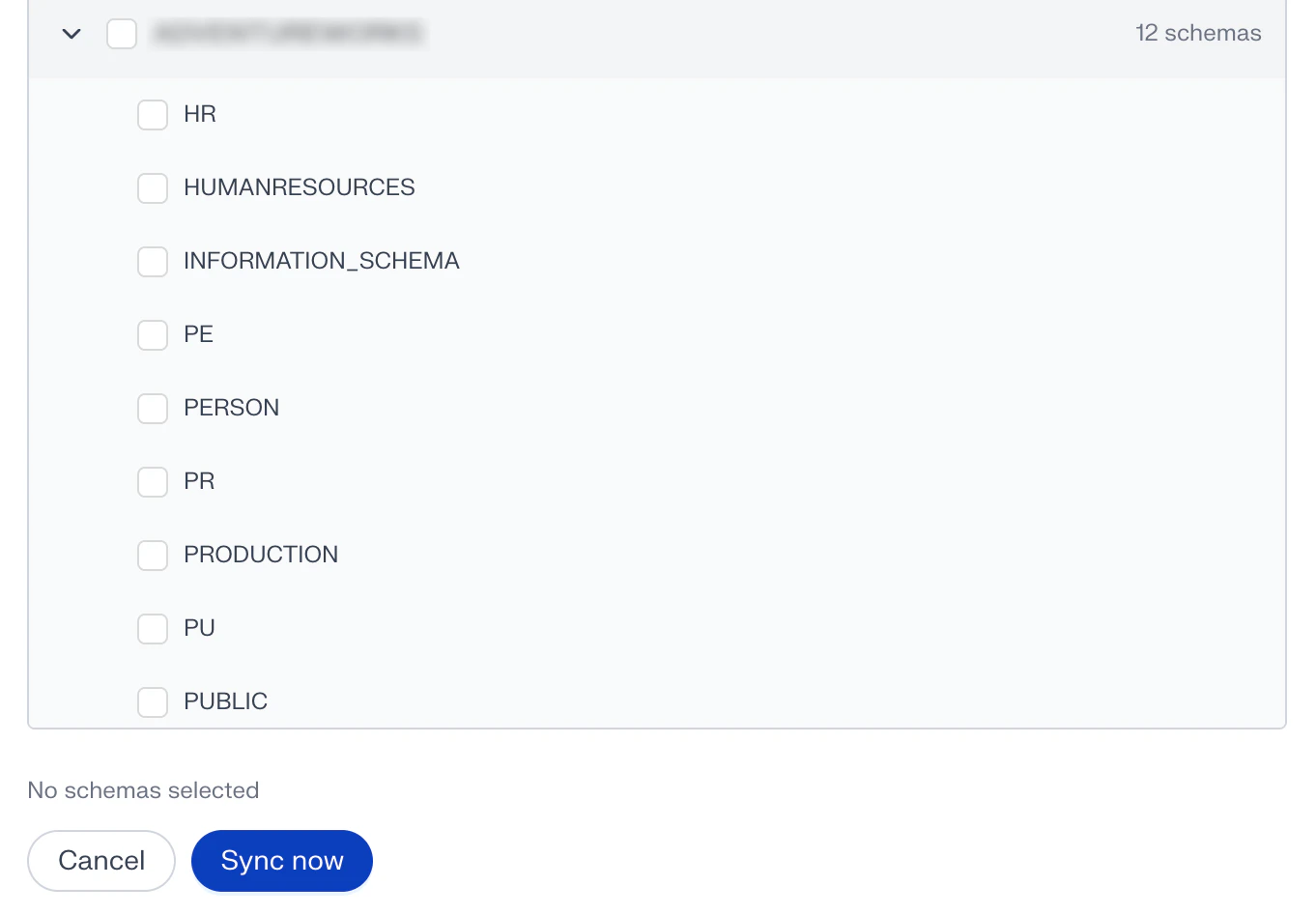 Connector details with Sync now