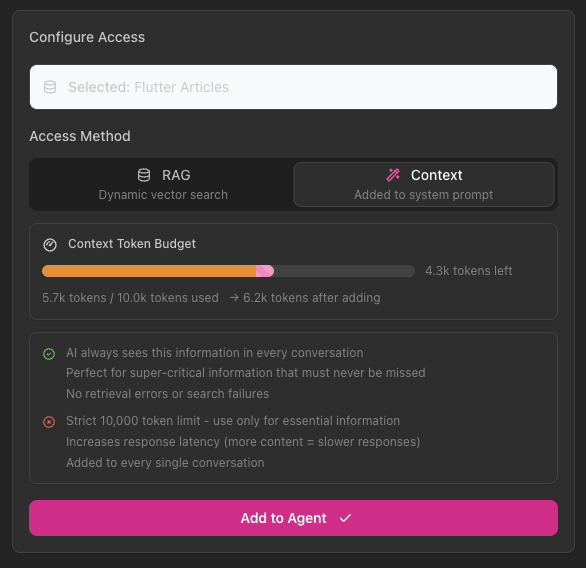 Wissenseinstellungen zeigen Kontextnutzung