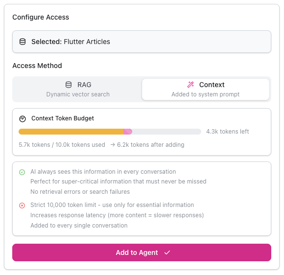Wissenseinstellungen zeigen Kontextnutzung