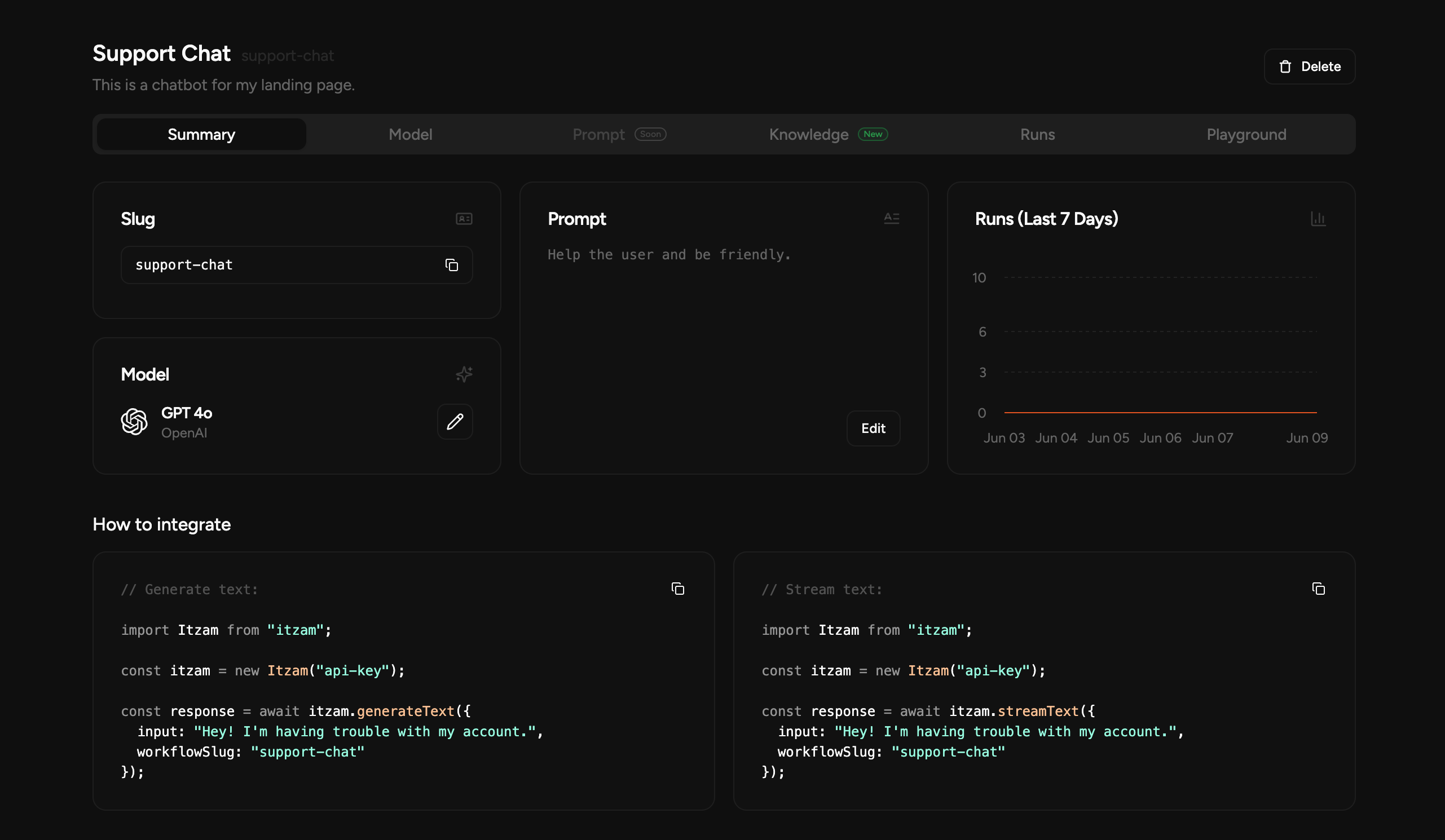 Workflow configuration