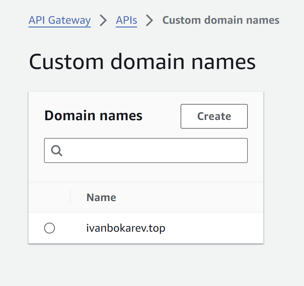 domain tap in API gateway