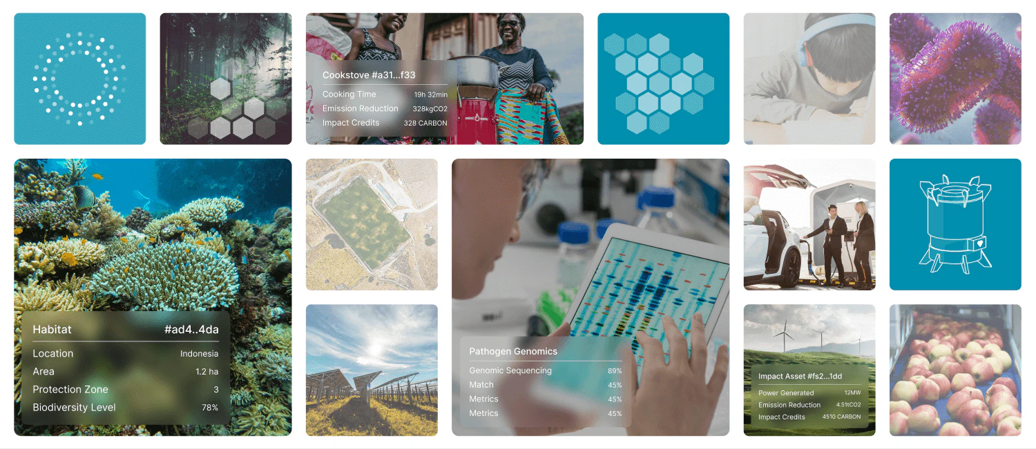 IXO ecosystem map showing connected products and infrastructure