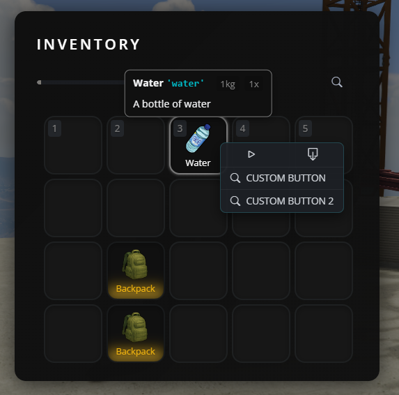 Item context actions screenshot