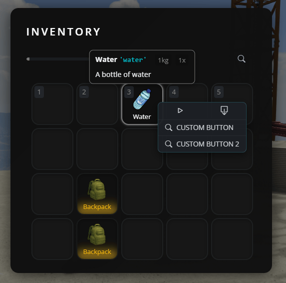Item context actions screenshot