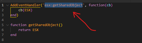 ESX shared object example