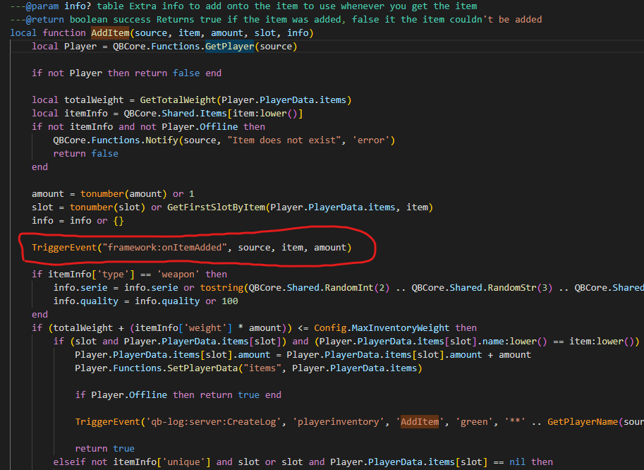 QBCore hook example 1
