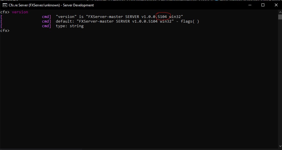 version command example