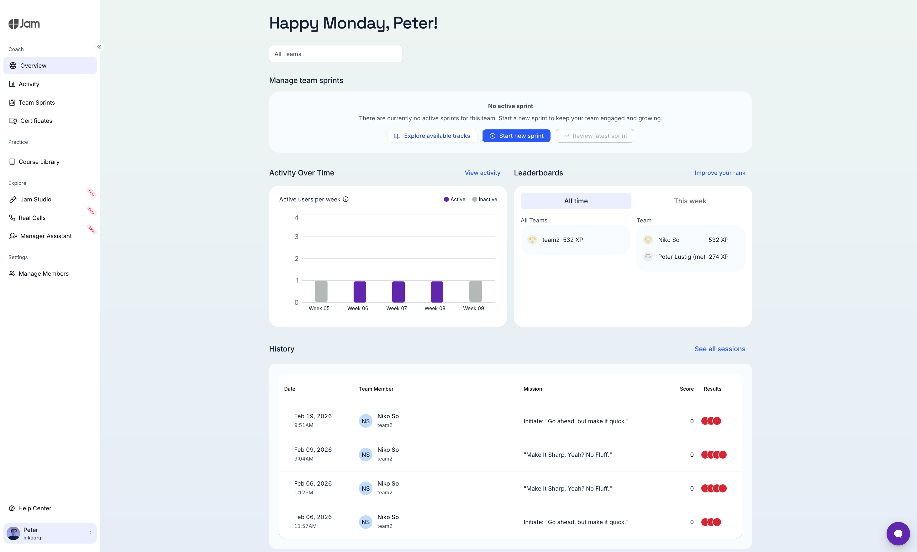 Overview before Enhanced Privacy Mode - individual data visible