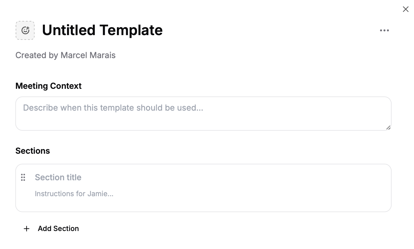 Templates - Jamie Docs