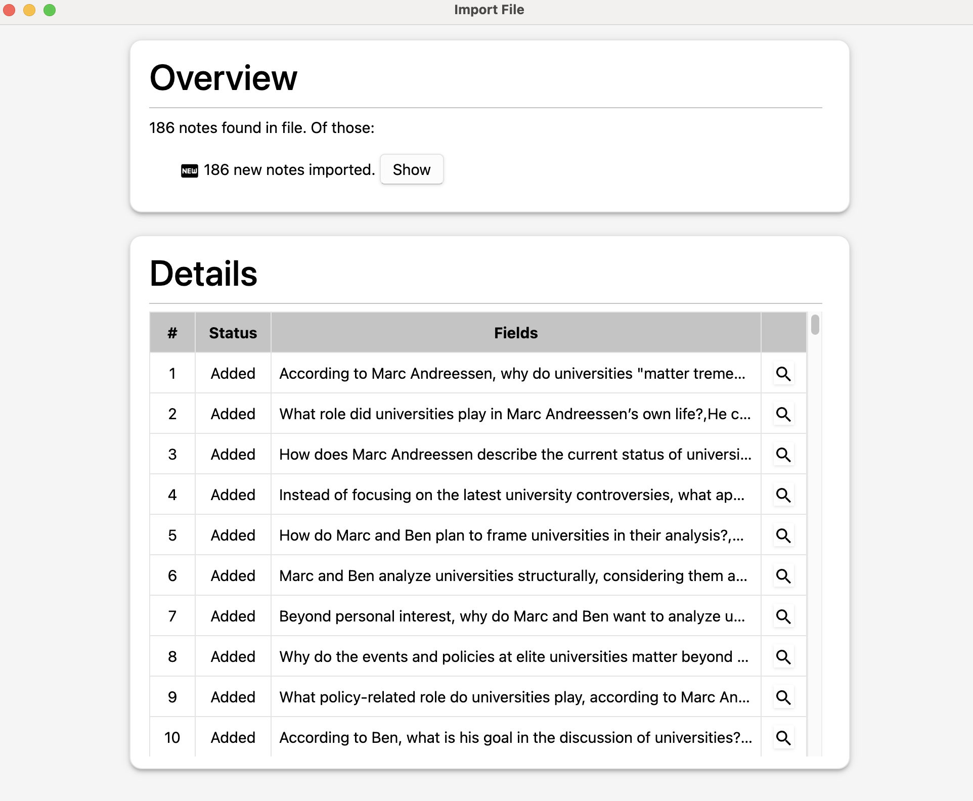 Example exporting to anki with .apkg
