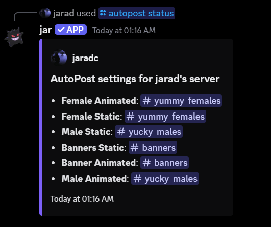Autoposter status