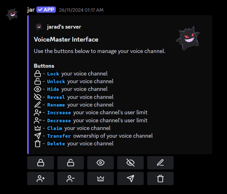VoiceMaster - jar documentation