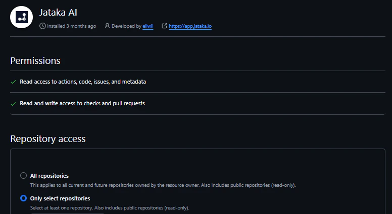 GitHub App Permissions