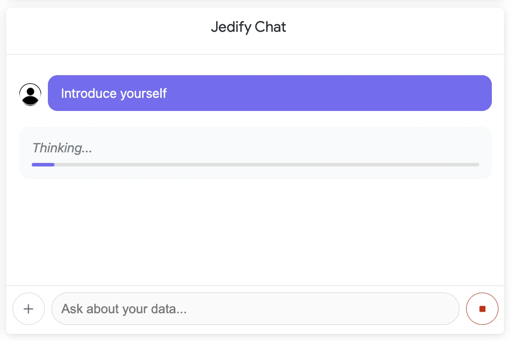 Research agent in progress with activity label