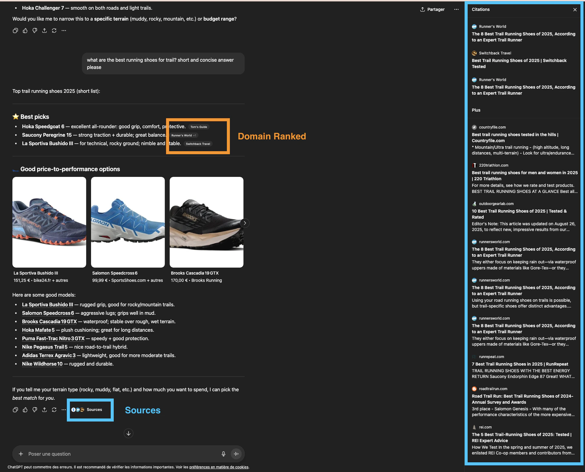 ChatGPT example