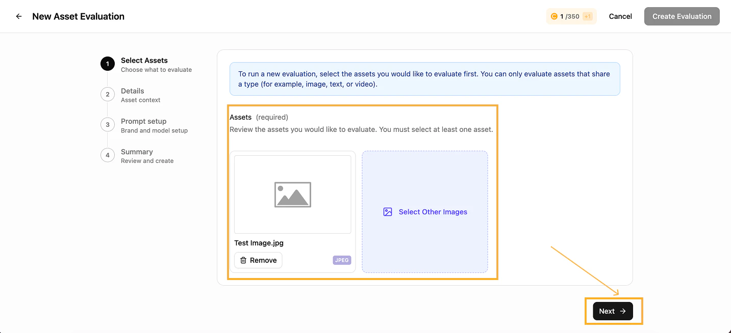 Review assets