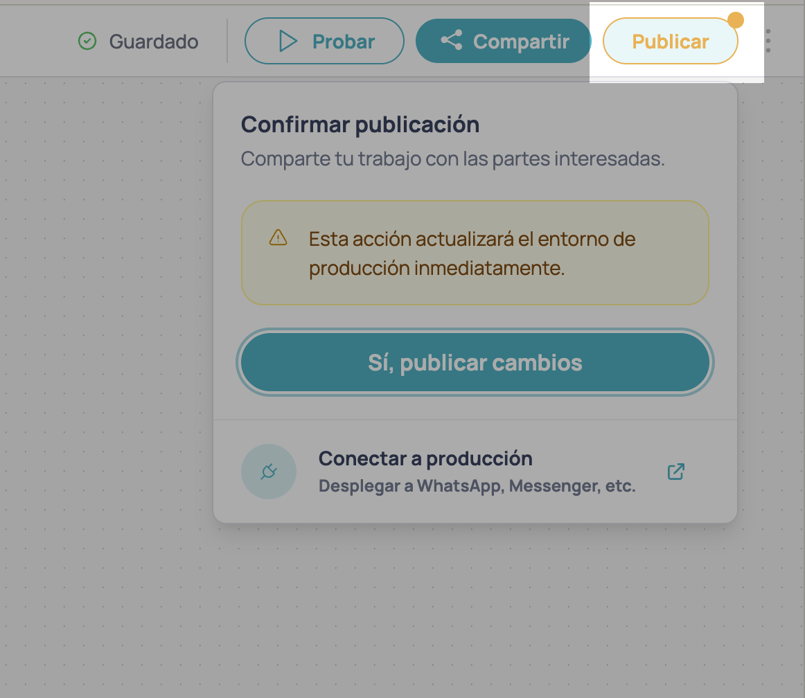 Feedback de cambios pendientes