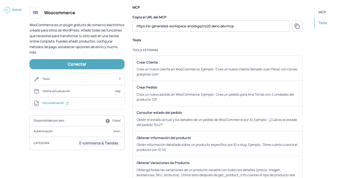 Integrar WooCommerce pelo Marketplace