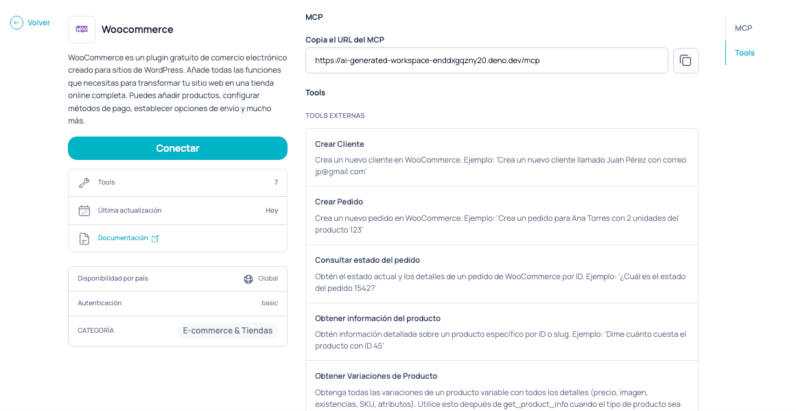 Integrar WooCommerce pelo Marketplace