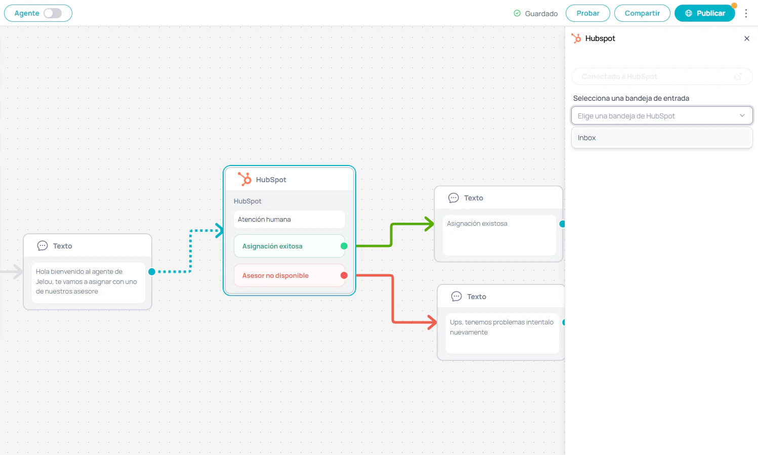 Configuração de caixa de entrada no HubSpot