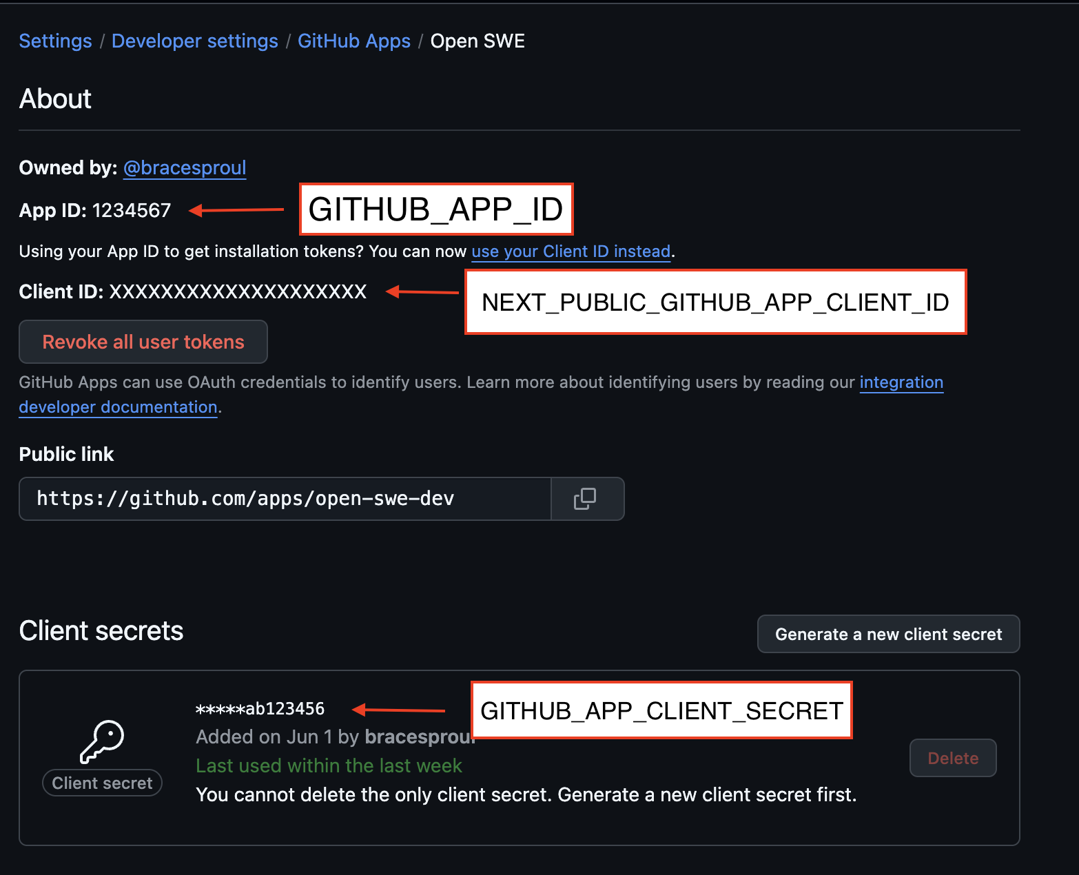 GitHub Secrets Screenshot 1