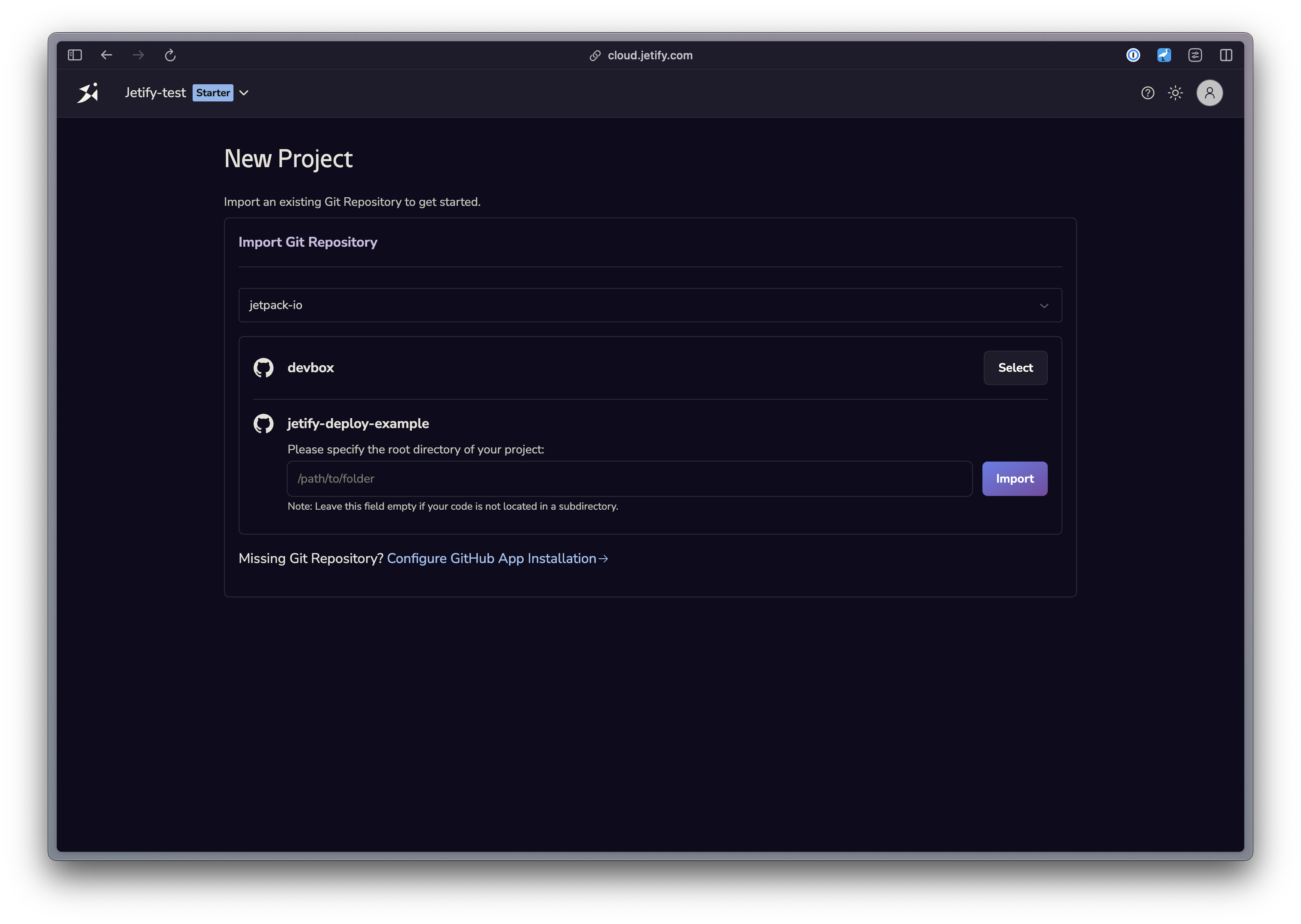 Setting Up Your Deployment - Jetify Docs