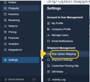 Order Import Details showing Store Shipping Method field