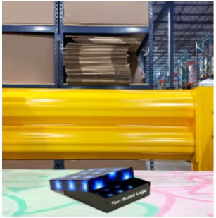 Custom packaging materials stored in warehouse