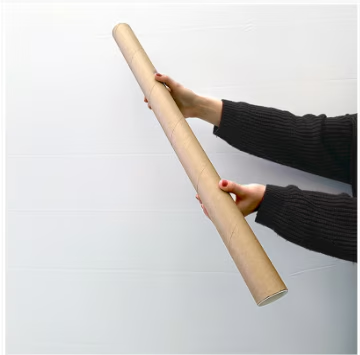 Example of poster tube for rolled items