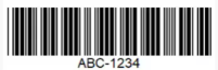 Code-11 barcode example