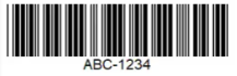 Code-39 barcode example