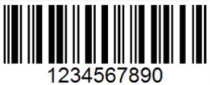 Interleaved 2 of 5 barcode example