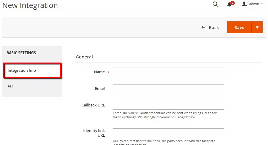 API permissions page showing resource access options