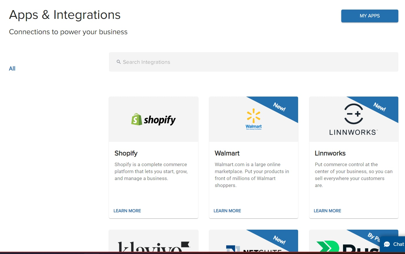 Integration method selection showing Magento OAuth option