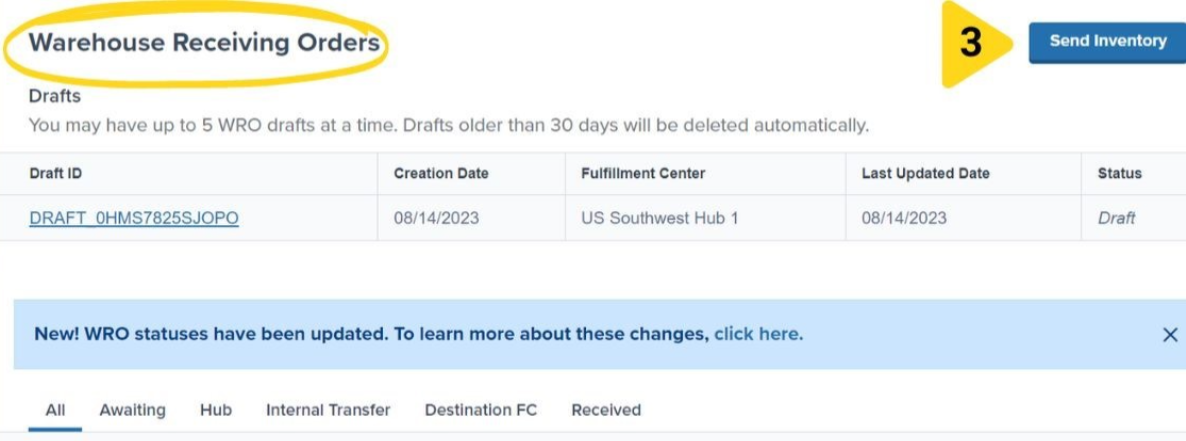 Import popup dialog showing download CSV template link and drag-and-drop upload area