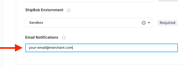 Email Notifications field for daily return reports
