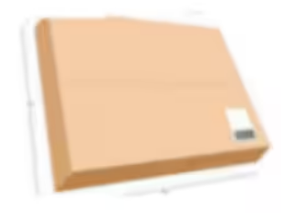 GS1 label placement on envelope package