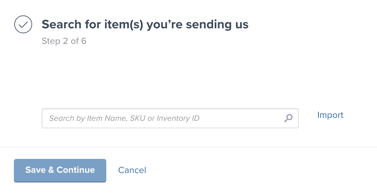 Searching and selecting products for WRO