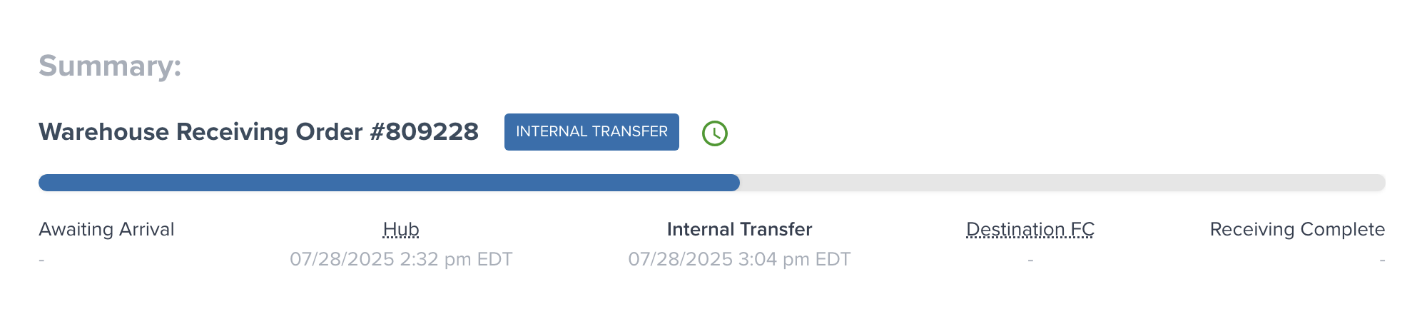 Tracking WRO status in Jetpack dashboard