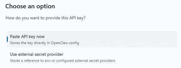 OpenClaw 填写 Key