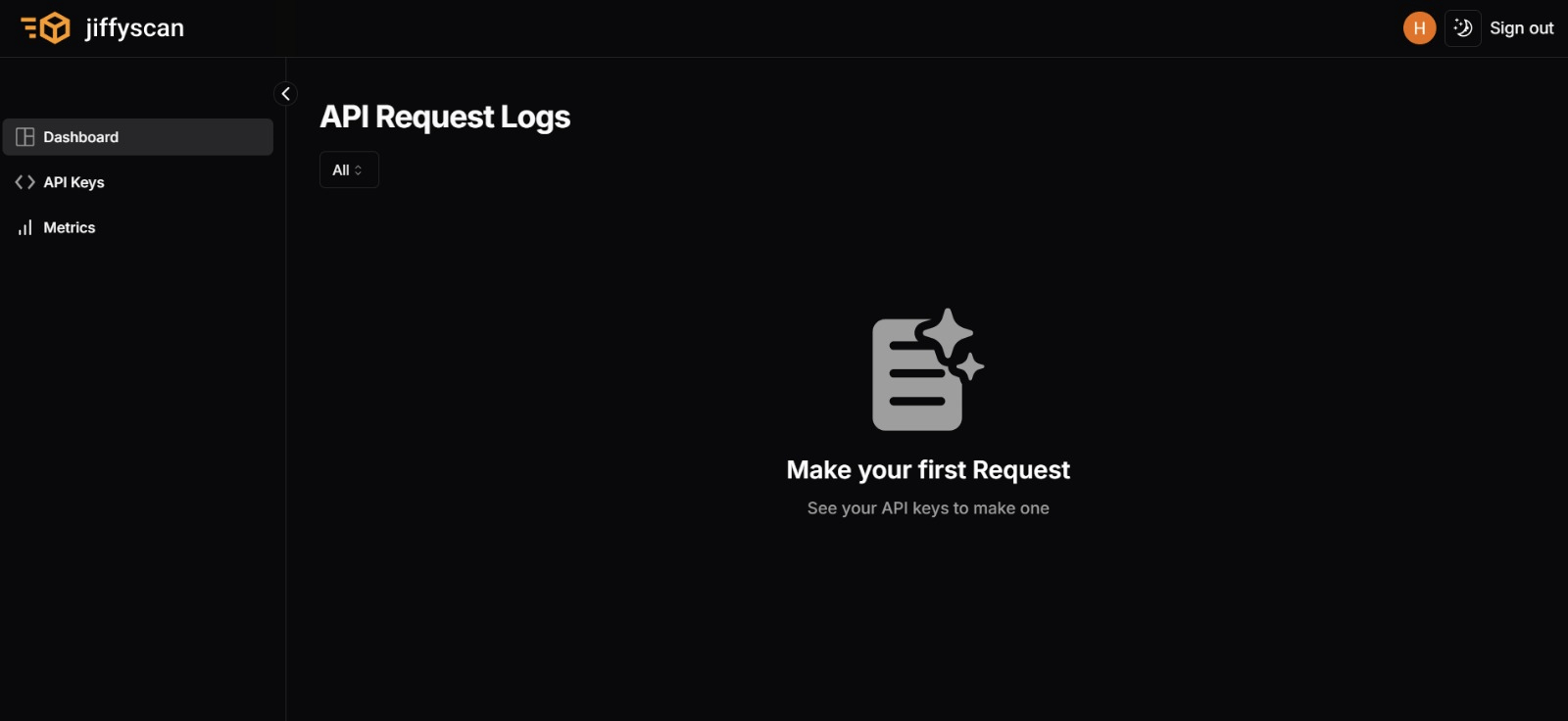 After login