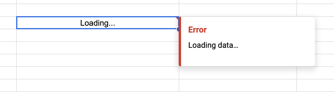 Loading error