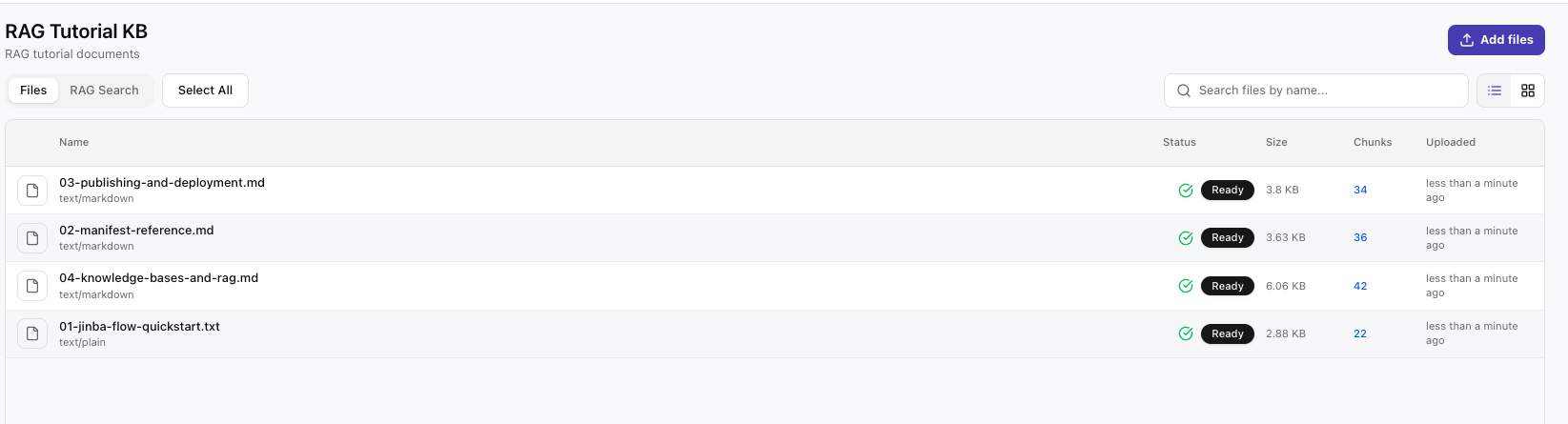 File processing status