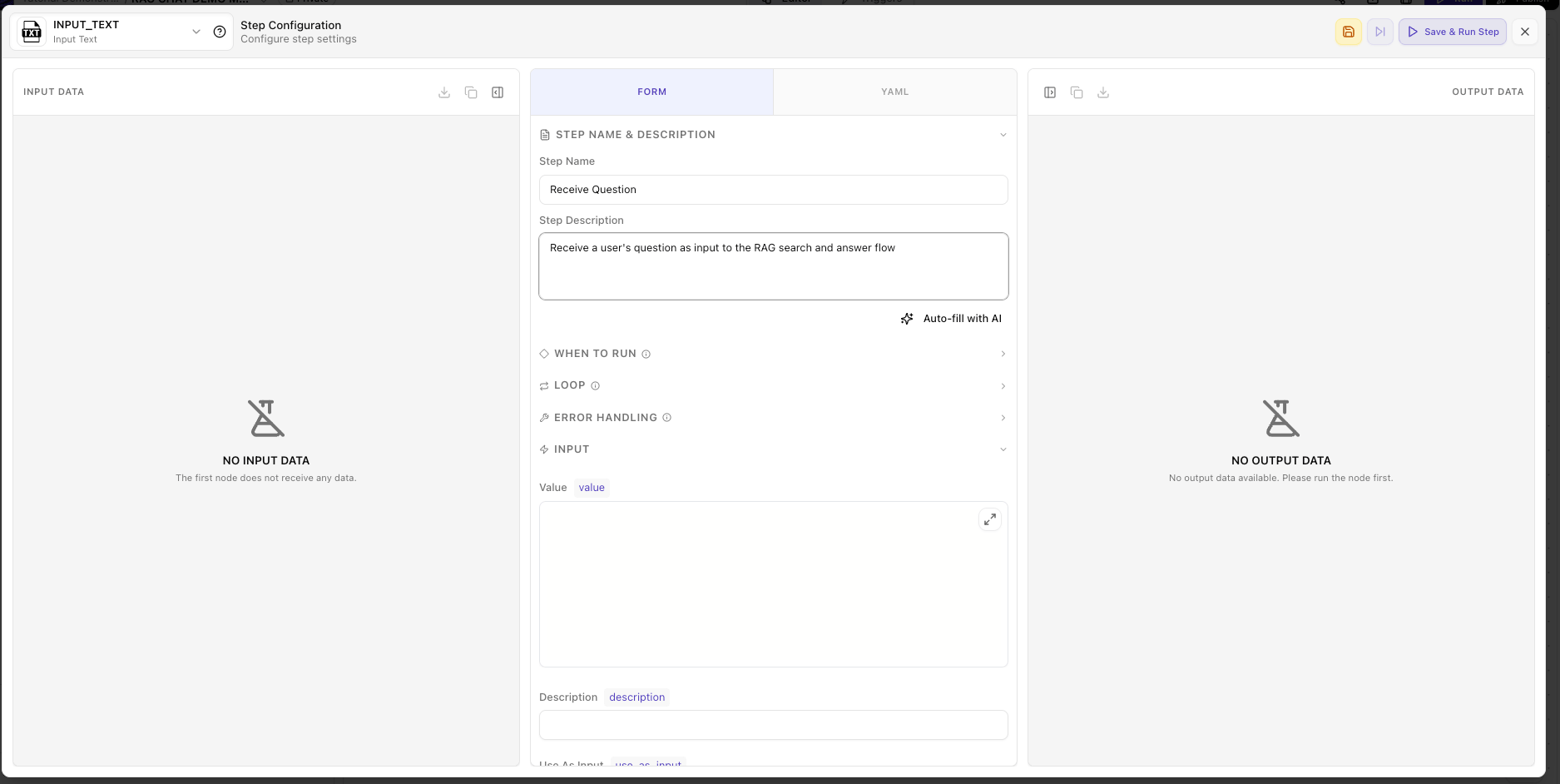 Manual build - configure receive question