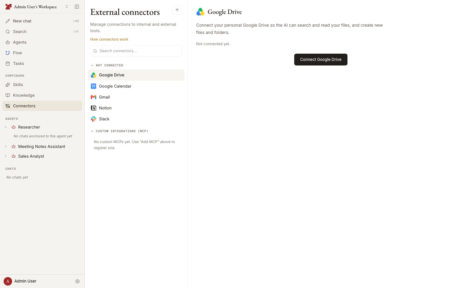 Connectors page